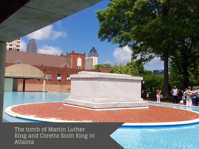 The tomb of Martin Luther King and Coretta Scott King in Atlanta