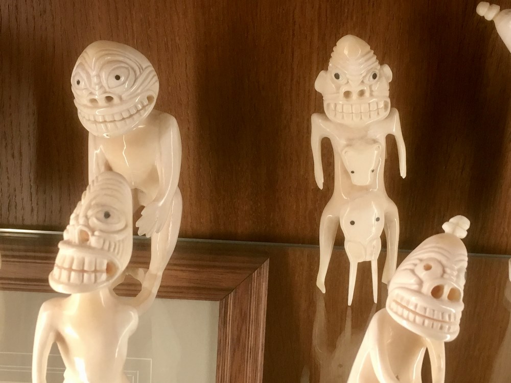 Inuit carvings collected by Guido Monzino